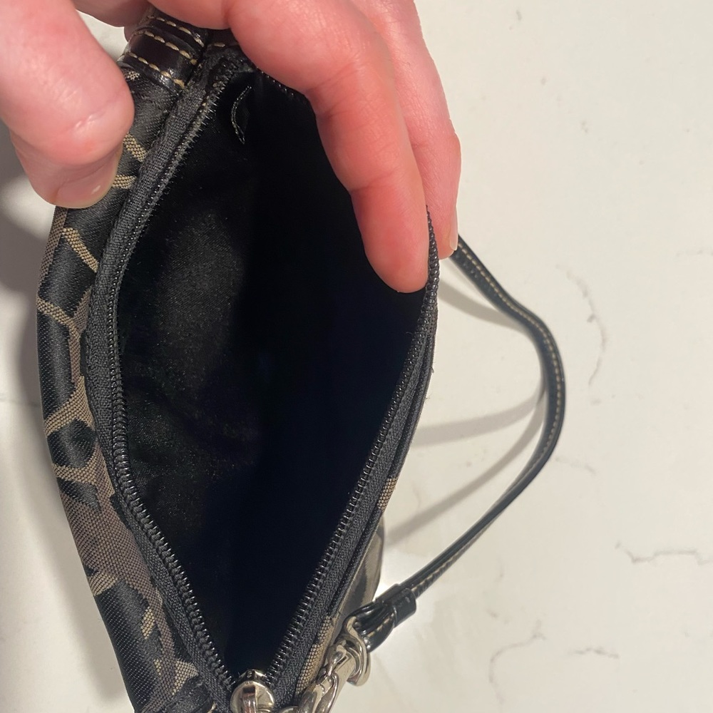 Black Coach Wristlet - Picture 6 of 6